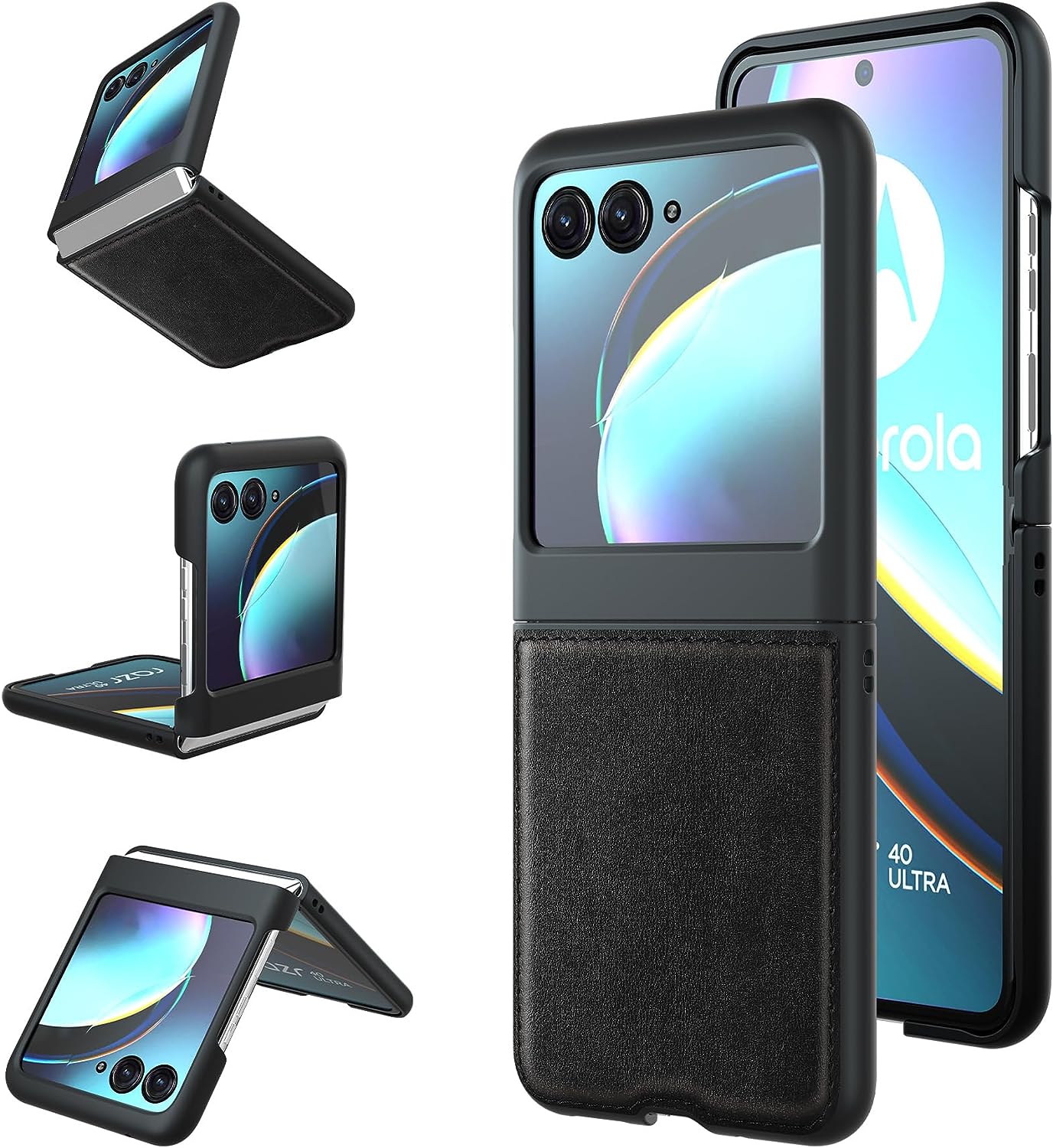 Étui en cuir pour Motorola Moto Razr+ Plus / Razr 40 Ultra (2023) Étui en cuir pour Motorola Moto Razr+ Plus / Razr 40 Ultra (2023)